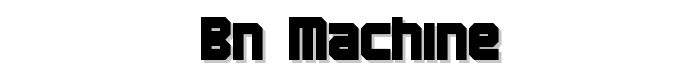 BN Machine font